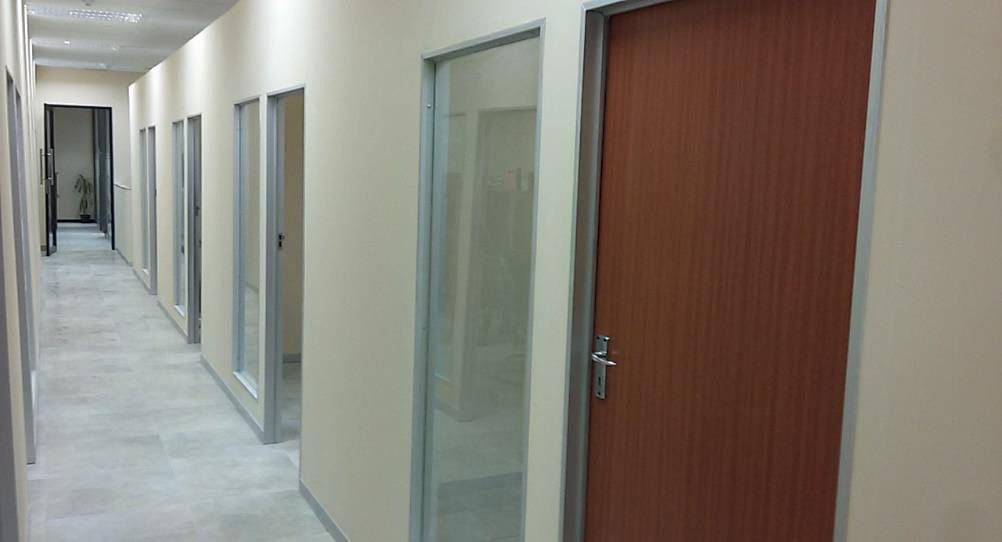 Refurbished interior corridor at Old Mutual Thohoyandou