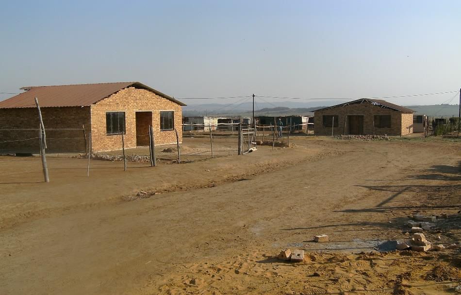RDP houses under construction in Bethlehem, Free State